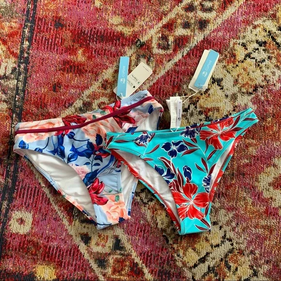 Cupshe Floral Swim Bottom Set Size XS - Picture 3 of 10